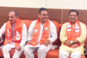 राज्यसभा चुनाव : नामांकन से पहले भाजपा कार्यालय पहुंचे सतीश पूनिया और अलका गुर्जर, कार्यकर्ताओं ने किया स्वागत