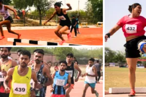 राजस्थान सीनियर एथलेटिक्स चैंपियनशिप : आदेश गरसा और डोना धाकड़ बने सबसे तेज धावक