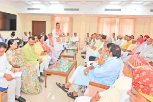 विधायक दल की बैठक में मुख्यमंत्री ने भरा जोश, बोले- मोदी सरकार के 12 वर्षों की उपलब्धियां घर-घर पहुंचाएं