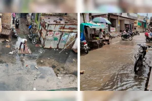 पहली बारिश में डूबी व्यवस्थाएं : लाखों खर्च के बावजूद सफाई व्यवस्था फेल