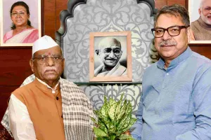 राज्यपाल बागडे से राज्यसभा सदस्य पूनियां ने की शिष्टाचार भेंट