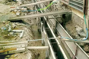 असर का खबर - नाला निर्माण का तेज हुआ काम