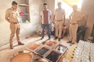 एमडी ड्रग्स की फैक्ट्री पकड़ी : 3 गिरफ्तार, 36 किलो तैयार माल जब्त, कीमत 72 करोड़