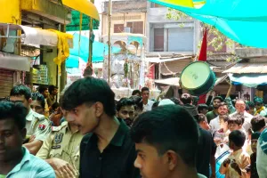 जयपुर के सांगानेर में अकीदत के साथ निकला मुहर्रम का जुलूस, भव्य ताज़िये बने आकर्षण का केंद्र