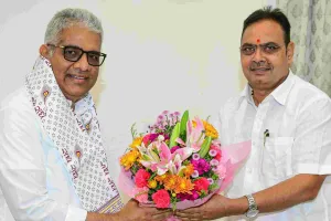 मुख्यमंत्री भजनलाल शर्मा से केंद्रीय मंत्री भूपेंद्र यादव की शिष्टाचार भेंट, विकास और पर्यावरणीय मुद्दों पर चर्चा