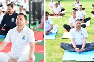 हजारों लोगों संग योगासन में दिखे CM धामी, युवाओं को दिया फिटनेस और अनुशासन का मंत्र