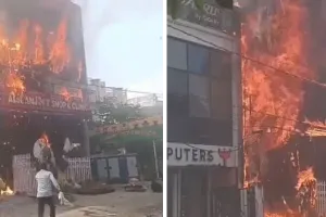 लखनऊ में भीषण हादसा: कोचिंग सेंटर में लगी भीषण आग ; दम घुटने से 14 बच्चों की मौत, 4 घायल