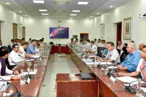 मुख्य सचिव वी. श्रीनिवास ने की लंबित न्यायालयीन प्रकरणों, ई-फाइल डिस्पोजल एवं राजस्थान सम्पर्क 181 की समीक्षा 