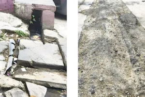 खुले चेंबर, टूटी नालियां, खतरनाक सड़कें राहगीरों के लिए बनी मुसीबत का सबब