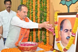 डॉ. श्यामा प्रसाद मुखर्जी के विचार आज भी राष्ट्र निर्माण के पथ-प्रदर्शक : मदन राठौड़
