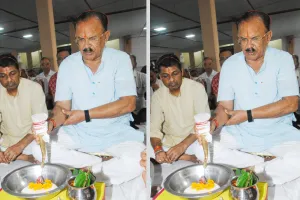 विधानसभा परिसर के राजराजेश्वर महादेव मंदिर में प्राण-प्रतिष्ठा महोत्सव शुरू, देवनानी ने की पूजा-अर्चना