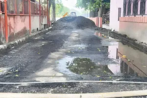 असर खबर का : केडीए ने शुरु किया सड़क मरम्मत का काम