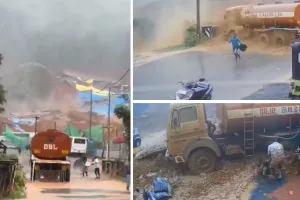 केरल में भारी बारिश...वायनाड में लैडंस्लाइड से 2 की मौत, 8 लोगो को किया रेस्क्यू 