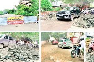 तालाब किनारे रास्ता चालू हुआ : नहीं हटी बाधा, बरसात में दुर्घटना का  खतरा