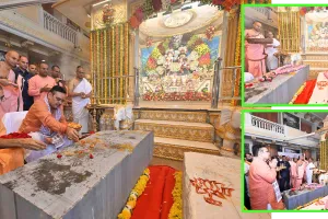 गुप्त वृन्दावन धाम में राधा-श्यामसुंदर विग्रह निर्माण का शुभारंभ, सीएम भजनलाल शर्मा ने वैदिक मंत्रोच्चार के बीच विशेष शिलाओं का किया पूजन