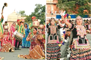बूढ़ी तीज की शाही सवारी राजसी वैभव के बीच नगर भ्रमण पर निकली, 175 लोक कलाकारों ने प्रस्तुतियों से बांधा समां