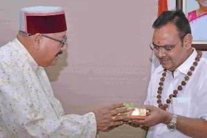 मुख्यमंत्री भजनलाल शर्मा से सतपाल महाराज की शिष्टाचार मुलाकात, विभिन्न समसामयिक विषयों तथा आध्यात्मिक और सामाजिक सरोकारों पर चर्चा  