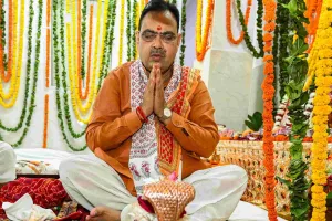 मुख्यमंत्री भजनलाल शर्मा ने माँ राजराजेश्वरी मंदिर में की पूजा-अर्चना, प्रदेश की सुख-शांति और समृद्धि की कामना की