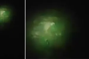 आबादी के बीच फिर दिखा बघेरा : कैमरे में कैद हुई तस्वीर, आमेर के नटाटा गांव में हनुमान मंदिर के पास रात में घूमता नजर आया बघेरा