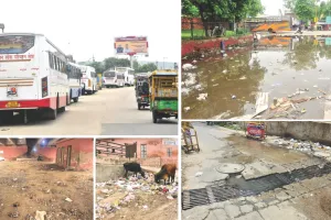 आदर्श नगर के 17 वार्डों में समस्याओं का जाल  कहीं सड़क तो कहीं पानी-कचरे की मार