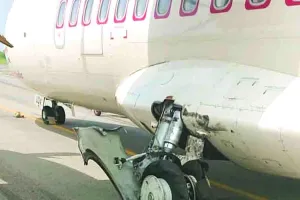 बिलासा एयरपोर्ट पर हादसा : लैंडिंग के दौरान विमान का पहिया फटा, सभी 60 यात्री सुरक्षित