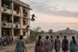 धार के छात्रावास में हंगामा, खिड़की से कूदकर सड़क पर निकलीं छात्राएं, 2.5 किलोमीटर पैदल चलकर प्रशासन से लगाई मदद की गुहार