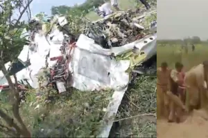 कानपुर में भीषण हादसा: ट्रेनी एयरक्राफ्ट क्रैश, पालयट सहित दो लोगों की मौत