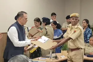 पुलिस मुख्यालय में राज्य स्तरीय पेंशन अदालत, 22 पुलिसकर्मियों को दिए गए पीपीओ