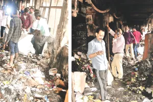 सेठी कॉम्पलेक्स अग्निकांड : बंद फायर सिस्टम के हाईड्रेंट में भरे मिले नींबू-मिर्ची