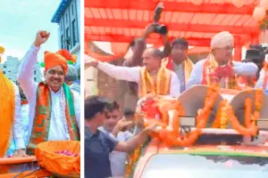 सीएम भजनलाल शर्मा का जयपुर में रोड शो: सांगानेरी गेट से त्रिपोलिया गेट तक भाजपा ने दिखाया शक्ति प्रदर्शन