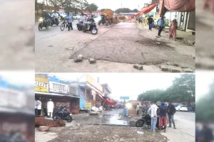 असर खबर का : दशहरा मैदान में खुदी पड़ी सड़क की मरम्मत शुरू