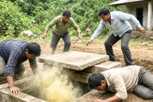 मेघालय में दर्दनाक हादसा: ज़हरीली गैस की चपेट में आने से 4 मज़दूरों की मौत, सेप्टिक टैंक का ढक्कन खोलते ही हुआ हादसा