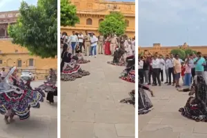 विश्व पर्यटन दिवस पर पर्यटन स्थलों में उमड़ी भीड़: देशी-विदेशी पर्यटकों का तिलक और माला से स्वागत, आमेर में कालबेलिया तो जंतर मंतर पर शहनाई वादन ने बांधा समां