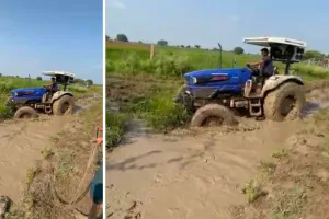कोटड़ी में बदहाल रास्तों से किसान परेशान : खेतों तक पहुंचना मुश्किल, कीचड़ में फंस रहे ट्रैक्टर