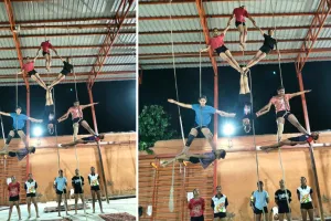 सात  साल की बालिकाओं से लेकर 60 साल के 'पट्टेबाज' बहा रहे पसीना,शोभायात्रा के लिए जोरदार तैयारियां