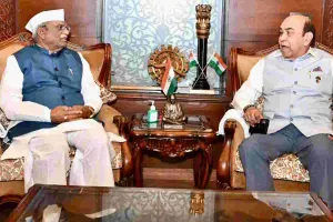 राज्यपाल हरिभाऊ बागडे से लोकभवन में मिले बिहार के राज्यपाल और GGTU बांसवाड़ा के नवनियुक्त कुलगुरु