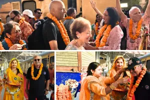 13 देशों के पर्यटकों का गांधी नगर स्टेशन पर स्वागत, आमेर महल और जंतर-मंतर के ऐतिहासिक वैभव से होंगे रूबरू