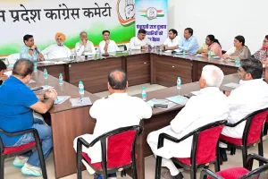 कांग्रेस ने पंचायतीराज चुनावों को लेकर रणनीति पर किया मंथन, सुखजिंदर सिंह रंधावा- गोविंद डोटासरा समेत वरिष्ठ नेता जुटे