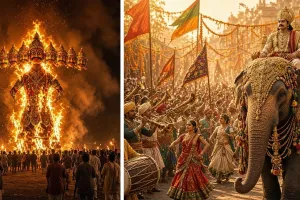 दशहरे की अनूठी परंपराएं: कहीं निकलती है राजा की सवारी, तो कहीं दूसरे दिन होता है रावण वध