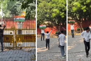 जंतर-मंतर पर बैन : CJP कार्यकर्ताओं के साथ गेट फांदकर पहुंचे आशुतोष रांका और सौरव दास, पुलिस ने हिरासत में लिया