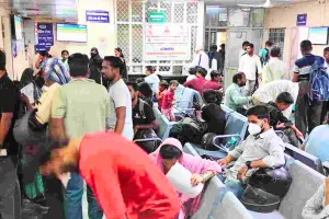 SMS अस्पताल की OPD में पानी-पानी, न्यूरोलॉजी-न्यूरोसर्जरी ब्लॉक में भरा पानी