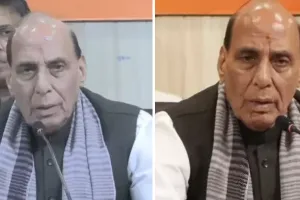 लखनऊ में गरजे राजनाथ, बोले- बांग्लादेश की तर्ज पर सत्ता बदलने की कोशिश कर रही विपक्ष