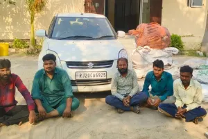 33 और 11 केवी बिजली लाइनों से तार चोरी करने वाले गिरोह का पर्दाफाश, पांच गिरफ्तार