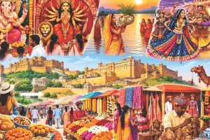 बाहर से कई उत्सव आए, राजस्थान में समाए! गरबा की ड्रेस, चनिया-चोली, कुर्ते, आभूषण, जूते, मेकअप और पारंपरिक सामान की मांग रहती है उफान पर