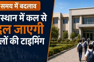 राजस्थान में कल से बदल जाएगी स्कूलों की टाइमिंग: सुबह 10 से शाम 4 बजे तक लगेंगी कक्षाएं, जानें कब तक लागू रहेगा नया समय