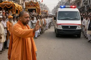 जब गूंजी एंबुलेंस की आवाज, योगी ने रुकवा दी शोभायात्रा; मरीज की जिंदगी को दी प्राथमिकता