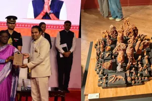 मिट्टी में गढ़ी 'पूरी दुनिया': प्रदेश के चंद्रशेखर सैन को राष्ट्रीय कला प्रदर्शनी में राष्ट्रीय पुरस्कार