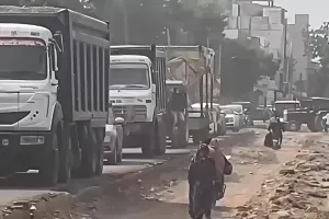 असर खबर का: सड़क दोहरीकरण के चलते लग रहा जाम खुलवाया