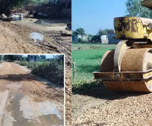 असर खबर का - बरुंधन सीसी रोड के अधूरे हिस्सों का कार्य शुरू