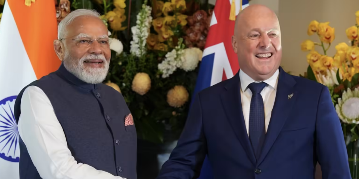 40 साल बाद न्यूजीलैंड पहुंचे पीएम मोदी: भारत-न्यूजीलैंड बने रणनीतिक साझेदार, व्यापार और सुरक्षा सहयोग को मिलेगी नई गति